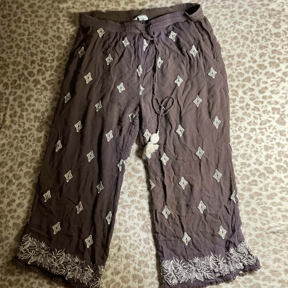 Sundance Brown Textured Pants